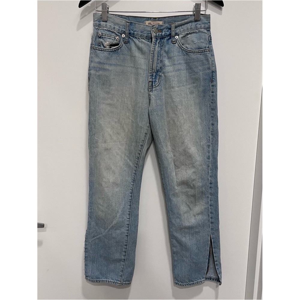 Madewell Womens The Perfect Summer Jean Size 27 Fitzgerald Light Wash Distressed
